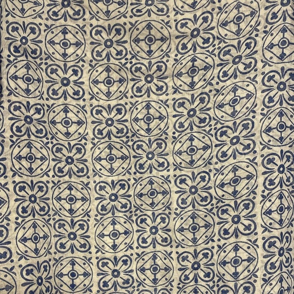 White and Blue Lightweight Infinity Scarf - Picture 5 of 5